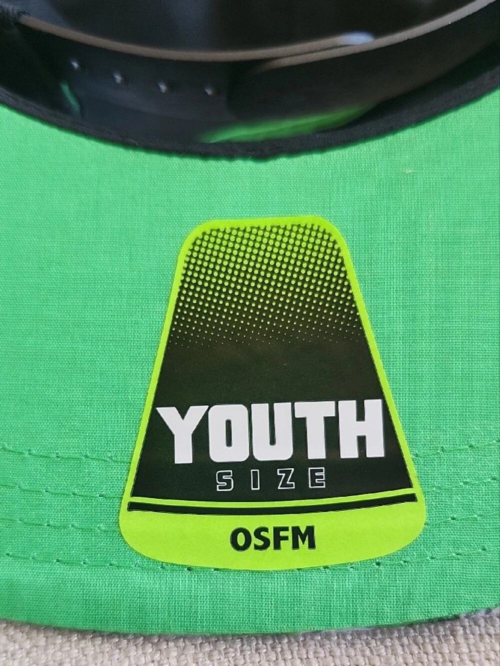 Minecraft Kids Black & Green Creeper Snapback Hat